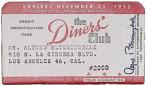 Image result for diners club card 1950s