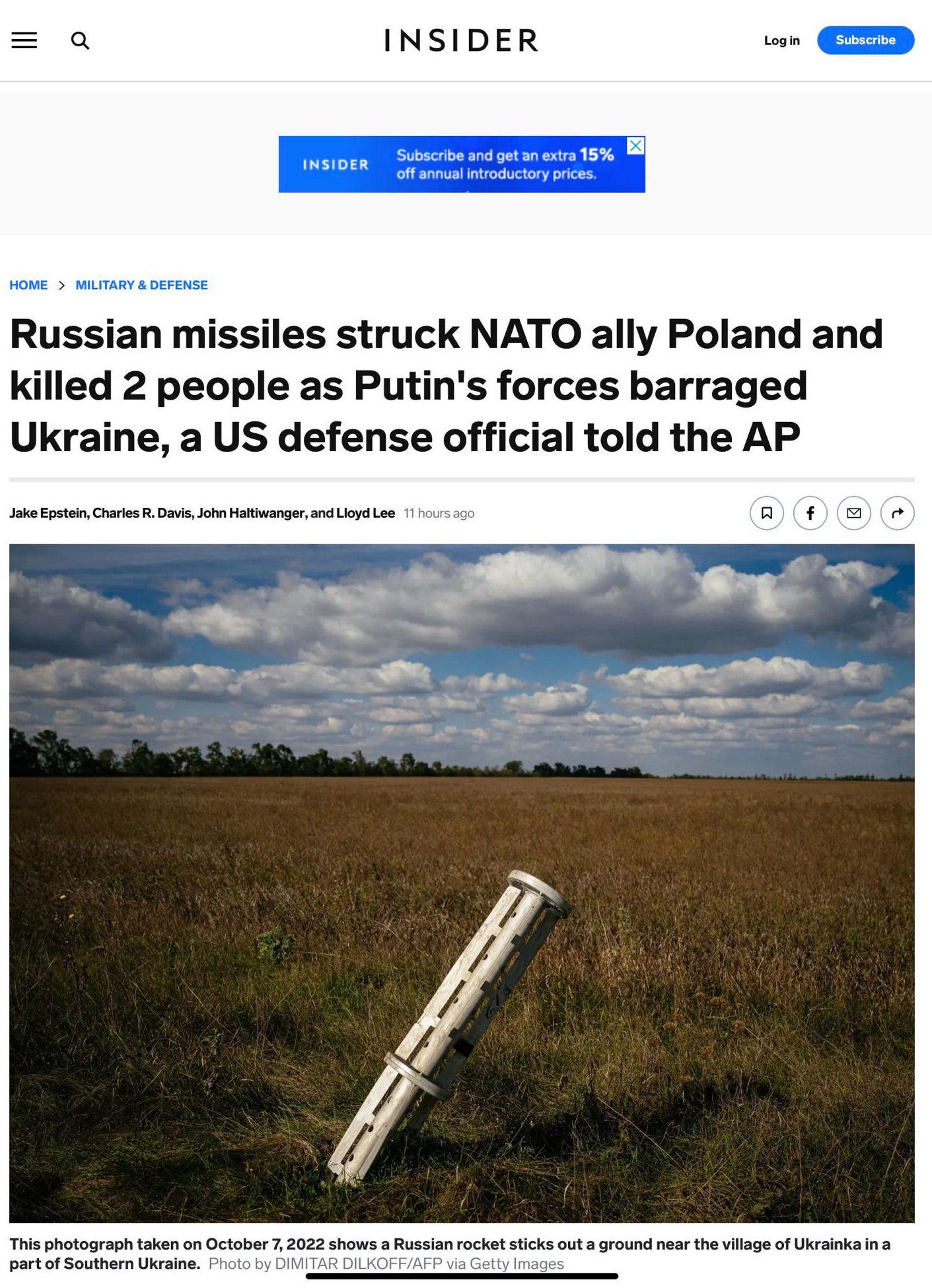 Poland Missile Incident