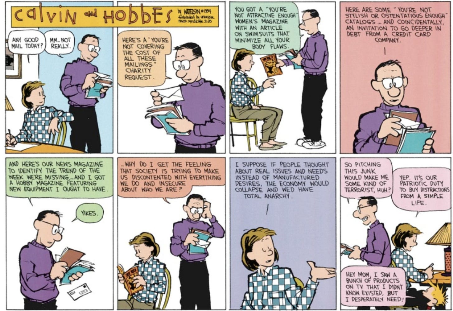 Calvin and Hobbes said it first... : r/simpleliving