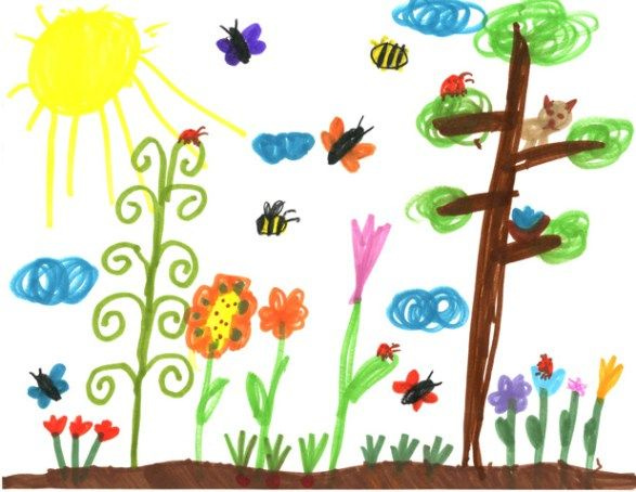 A Vegetable Garden Kids Coloring Sheet | Drawing for kids, Coloring sheets  for kids, Garden drawing
