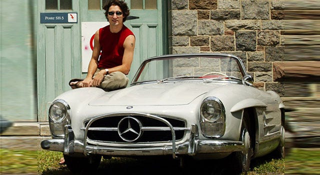 Justin Trudeau and his Mercedes 300SL