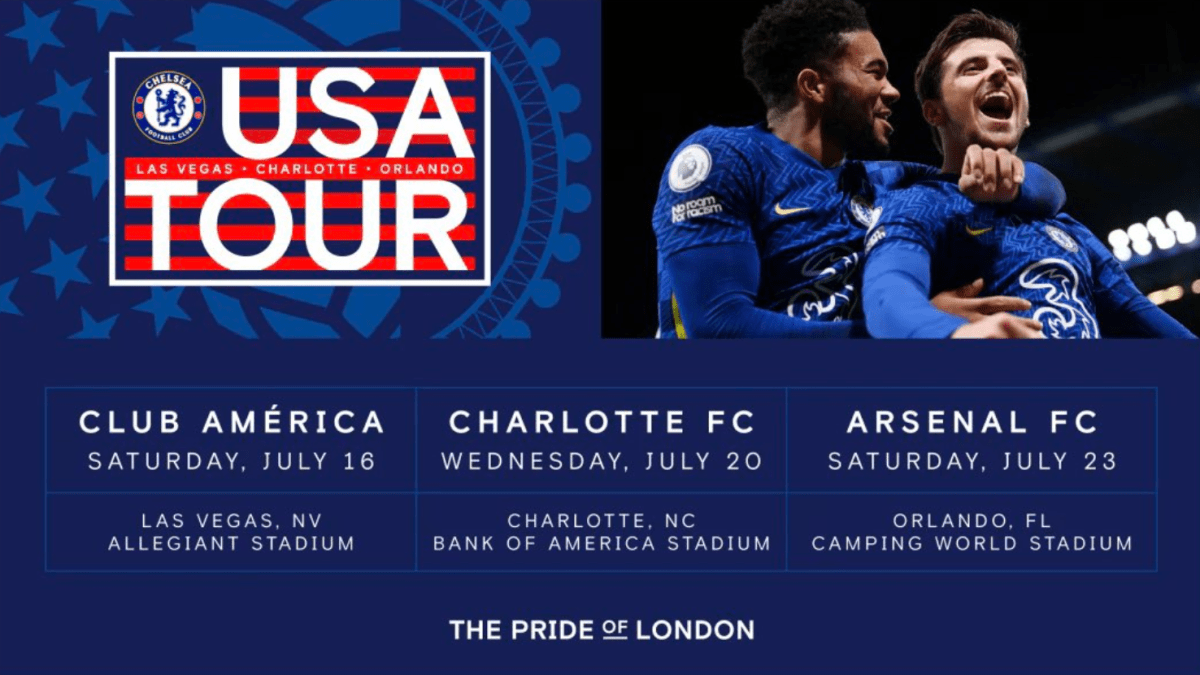Chelsea confirm US pre-season tour plans ahead of Club America, Charlotte  FC & Arsenal fixtures - Sports Illustrated Chelsea FC News, Analysis and  More