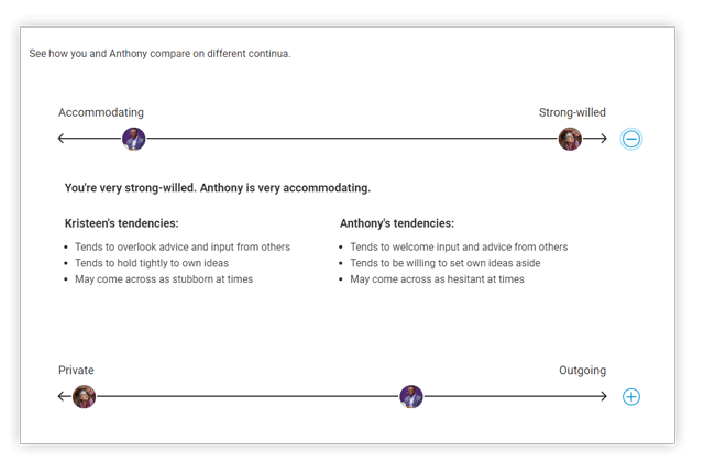 Comparison Report example from Catalyst