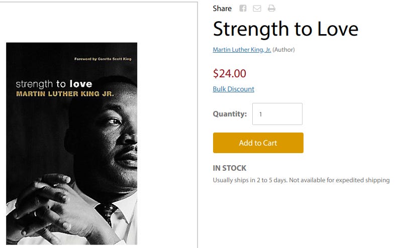 martin luther king strength to love lifeway