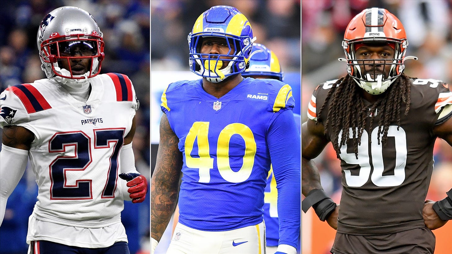 NFL free agency 2022: Ranking top 50 free agents, best players by position,  tracking signings | Sporting News