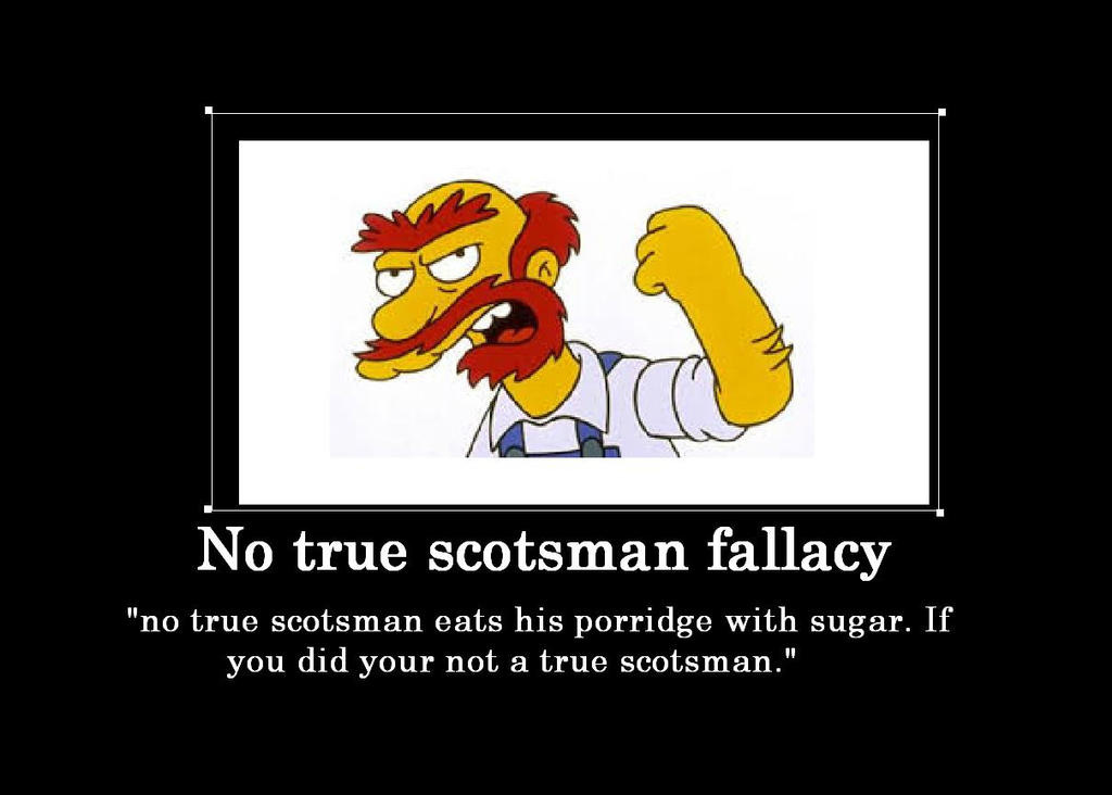 No true scotsman fallacy by Chaser1992 on DeviantArt