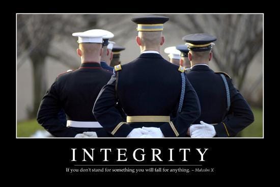 Integrity: Inspirational Quote and Motivational Poster&#39; Photographic Print  | AllPosters.com