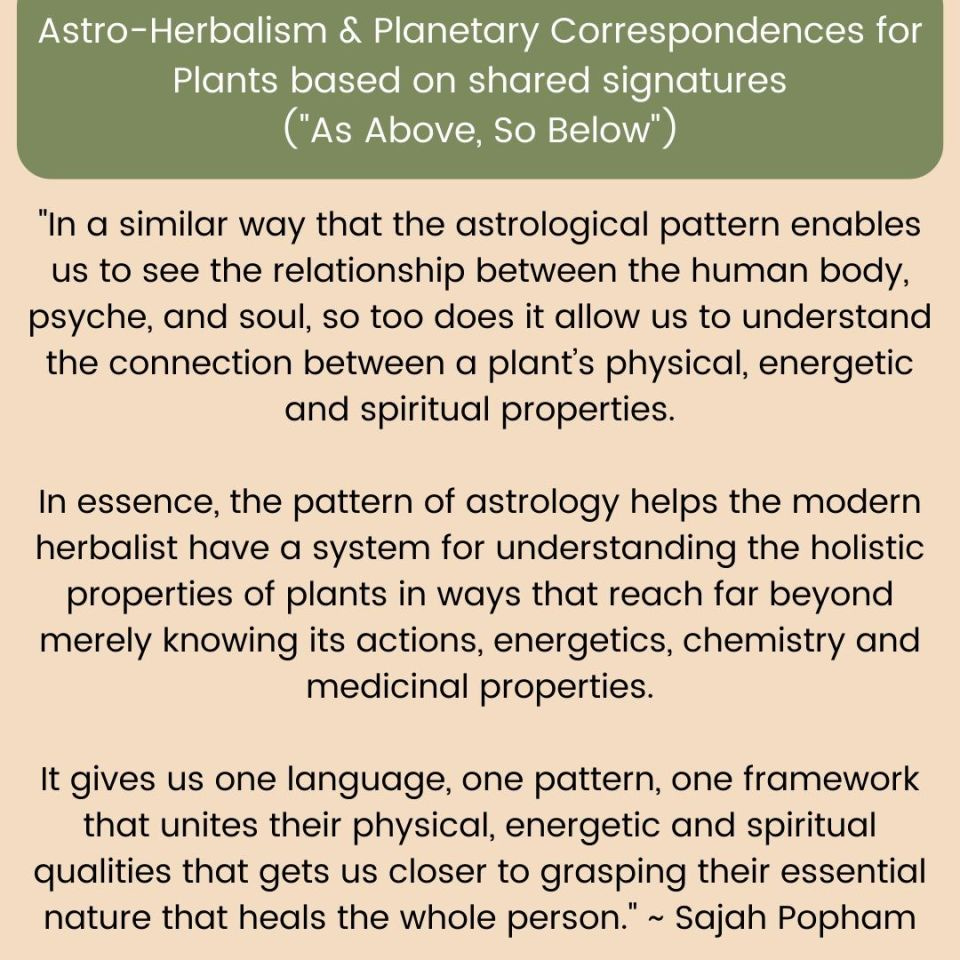 Quote by Sajah Popham about astro-herbalism