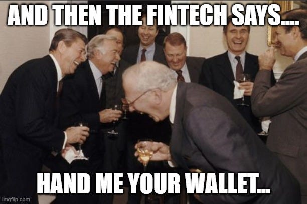 When bankers speak fintech... - Imgflip