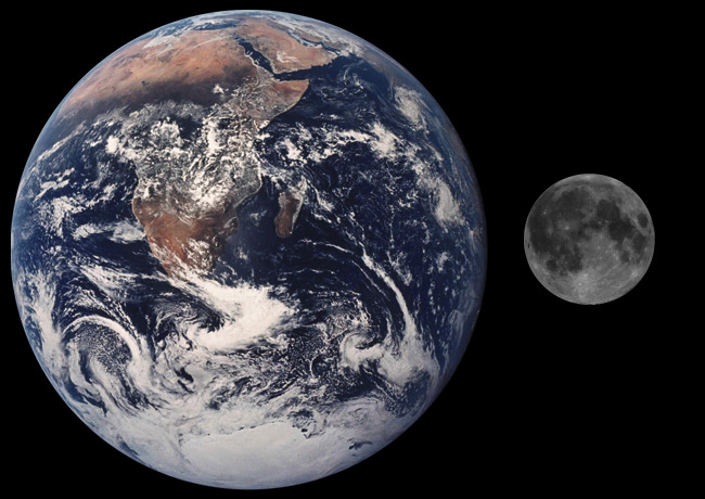The Moon Compared to Earth - Universe Today