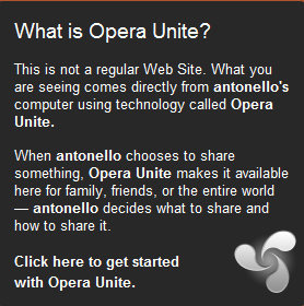 Opera Unite