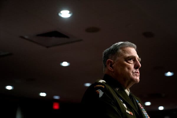 While Gen. Mark Milley told senators that he had argued for keeping troops in Afghanistan, he added that decision makers were “not required, in any manner, shape or form, to follow that advice.”
