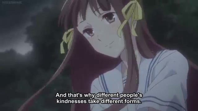 whispersoftheworld on Twitter: "Fruits Basket (2019) "Kindness is our  hearts growing inside us, just like our bodies grow. And that's why  different people's kindness take different forms." #quotes #anime  #FruitsBasket2019 #kindness #differentforms…