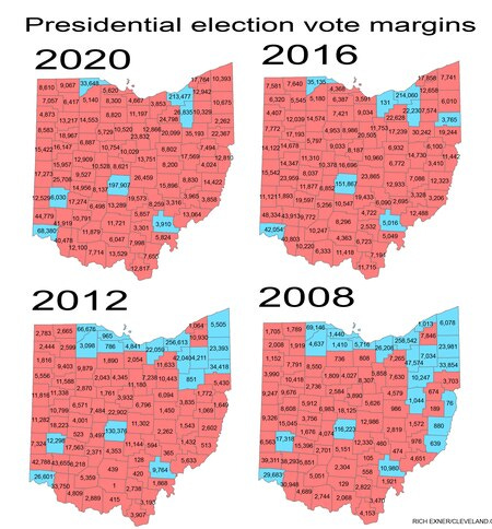 The official results in Donald Trump's Ohio presidential election victory  illustrate state's growing divide - cleveland.com