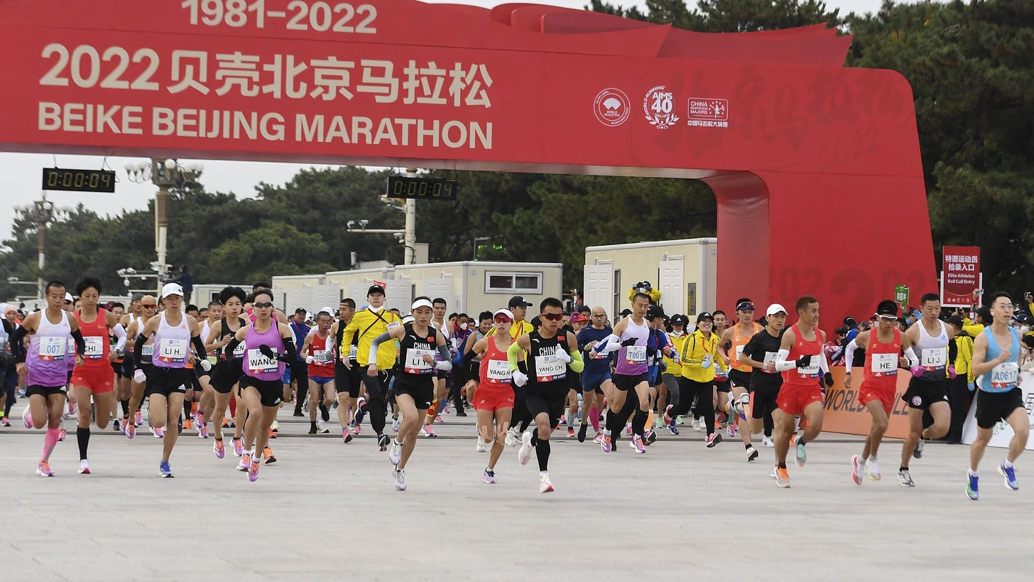 Beijing marathon returns but China sticks to 'zero-COVID' ::  WRALSportsFan.com