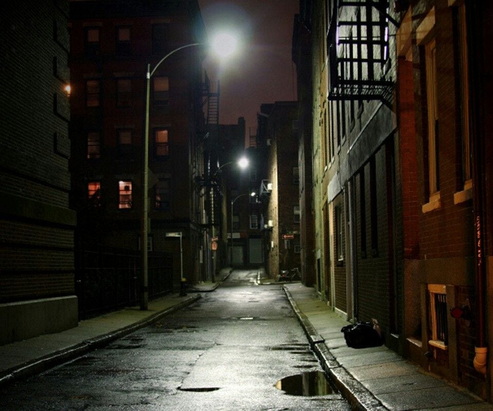City Alley Way | Dark street, Street background, Dark city
