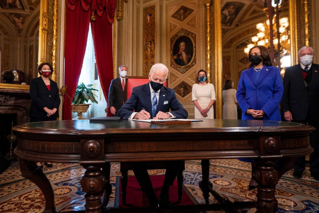 A look at Biden's first executive orders in office | PBS NewsHour