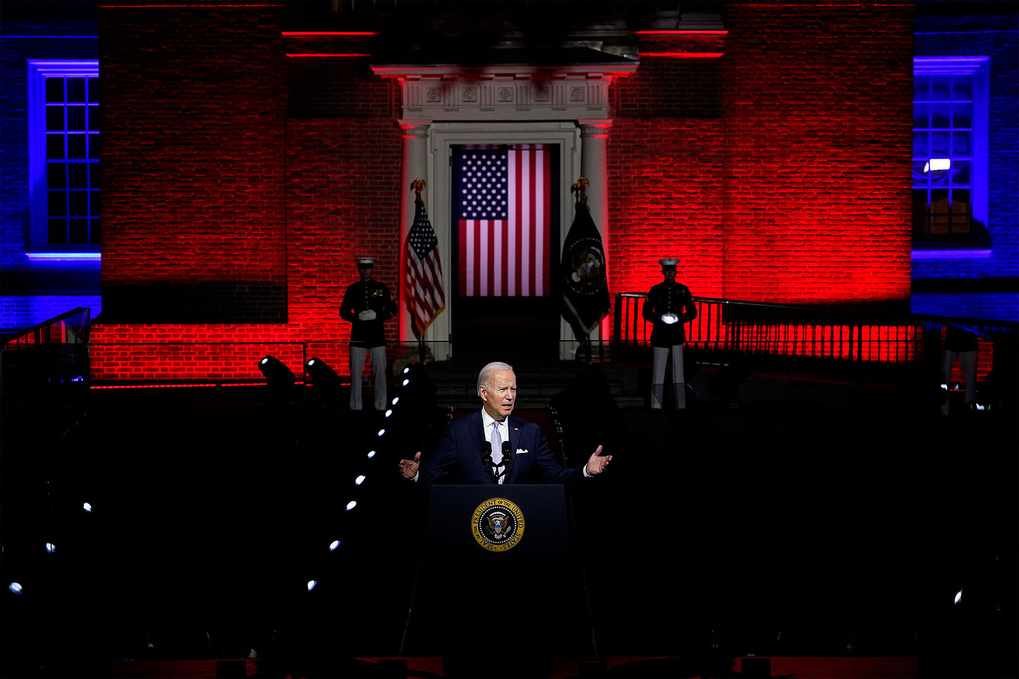 Biden calls Trump 'threat to country' in MAGA-bash speech