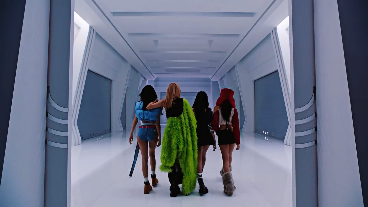 BLACKPINK in the music video for Shut Down