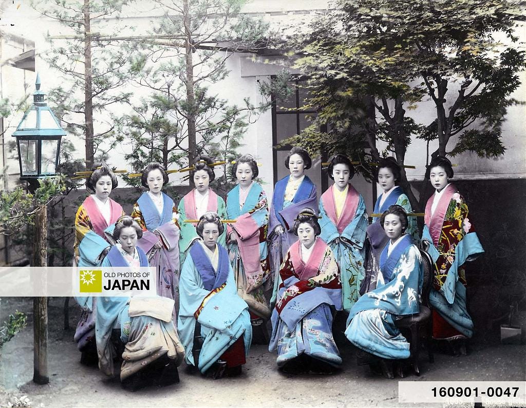 160901-0047 - Prostitutes in Yokohama, 1890s