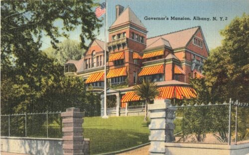 Postcard Governors Mansion New York