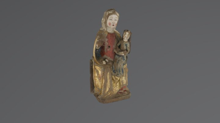 Sculpture of St Anne 3D Model