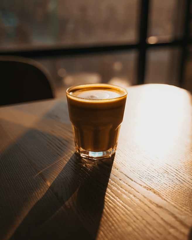 close up photo of coffee on table