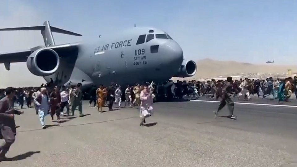 Violence Erupts at Kabul Airport as Afghans Try to Flee Taliban - WSJ