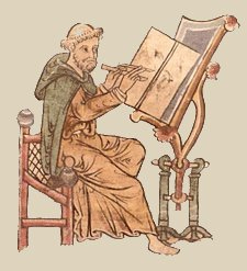 File:Irish monk writing.jpg - Wikimedia Commons