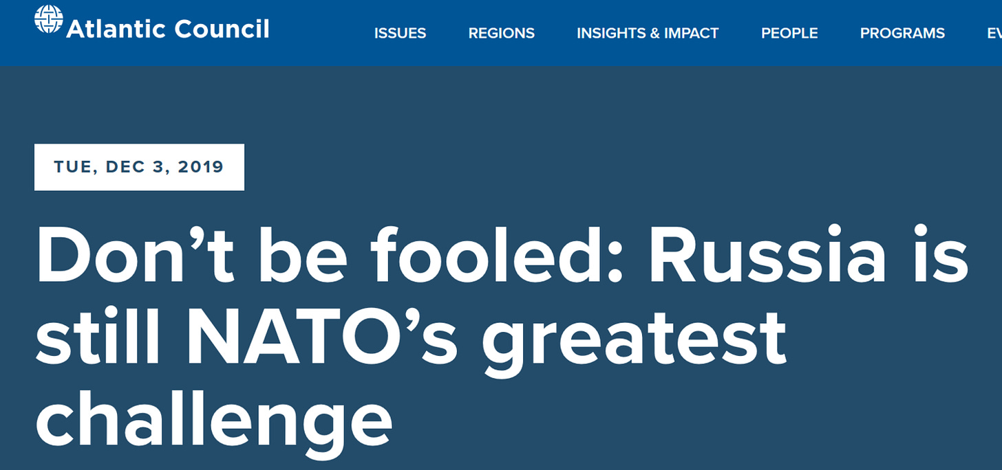 NATO Russia is enemy headline from Dec 2019.png