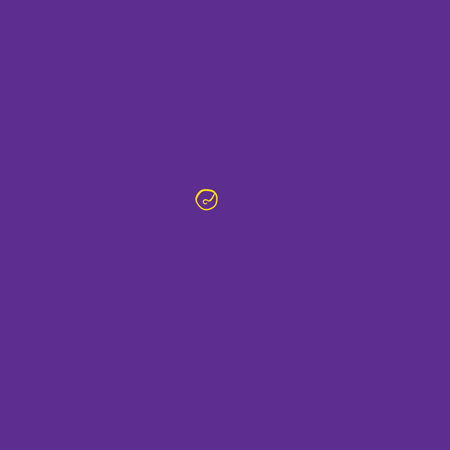 Year 5, Number Eight, 38. Purple Yellow. An animated loop of a digital drawing with a purple background and small yellow circles slowly popping up all over, revealed to be lemons showing up on a silhouette of a tree.