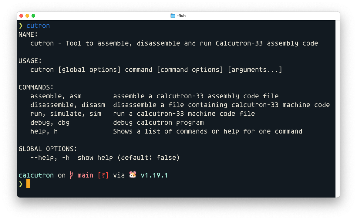 Running cutron in the iTerm2 Terminal emulator.