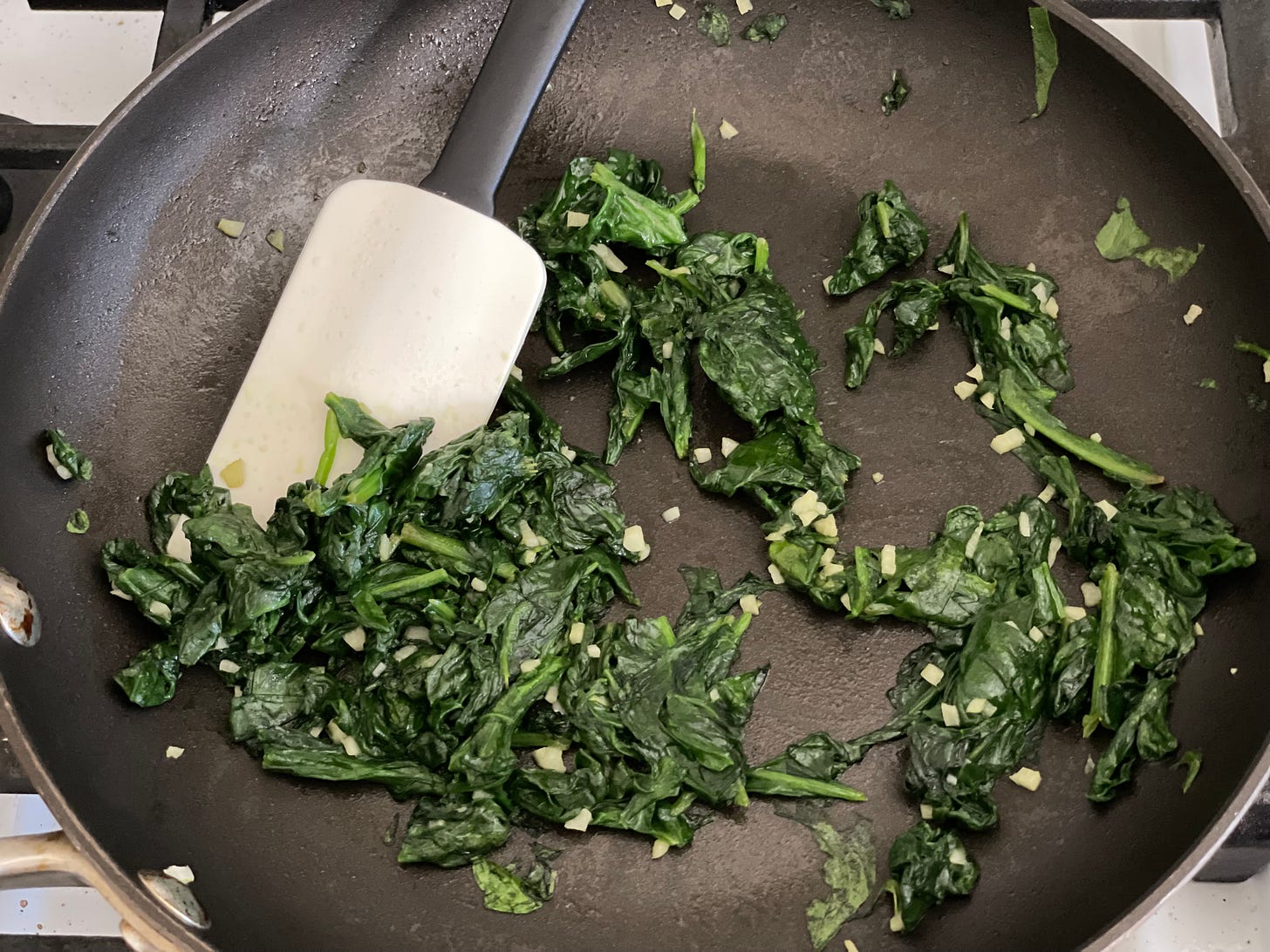 Sauteed spinach and garlic