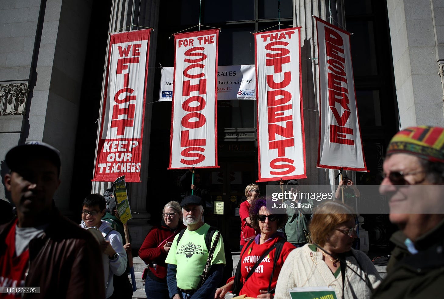 Oakland Teachers Go On Strike : News Photo