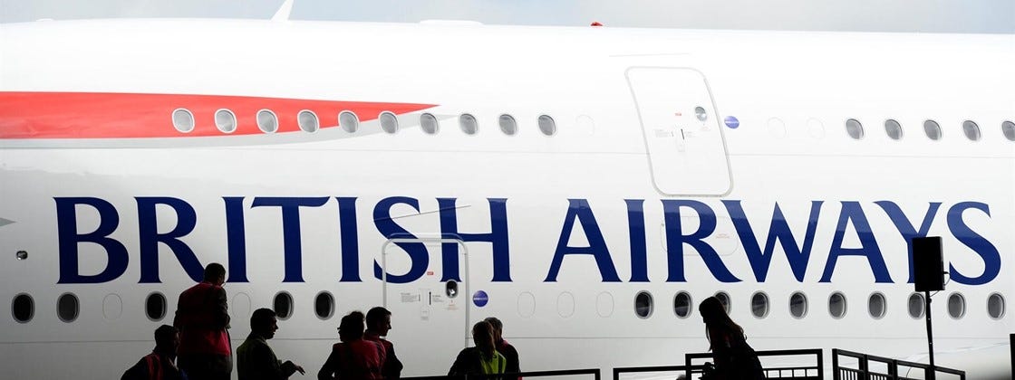 Imagem de: British Airways Ã© multada em R$ 900 milhÃµes por vazamento de dados