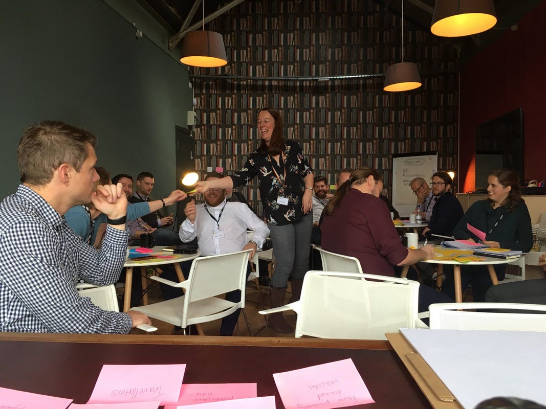 A group discussion at the first Transport Planning Camp