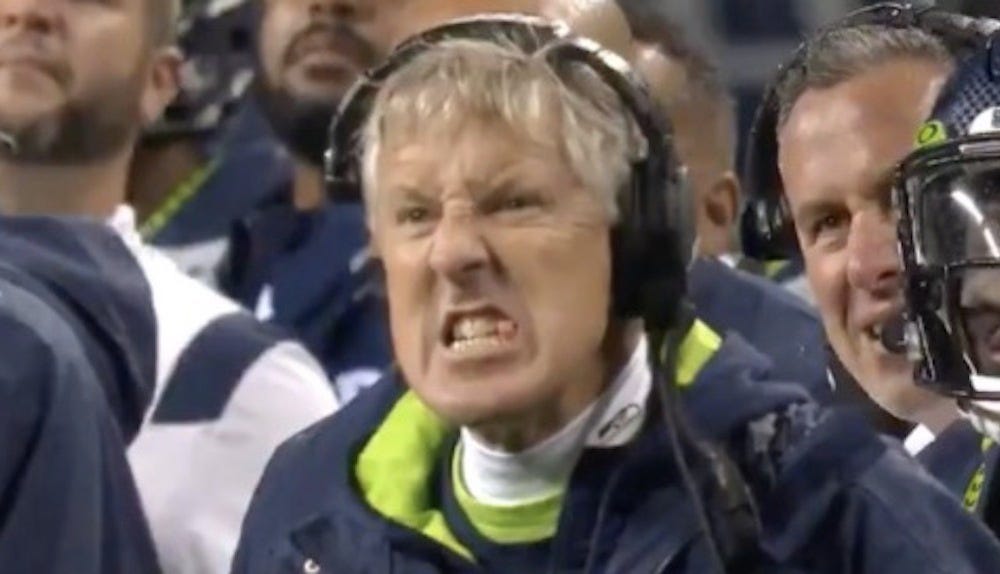 Seahawks: NFL fans had lots of jokes about Pete Carroll&#39;s angry face