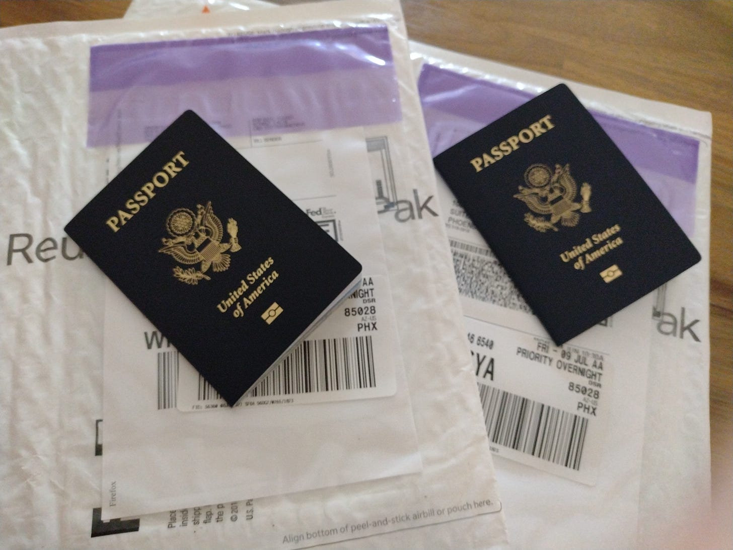 Two U.S. passports