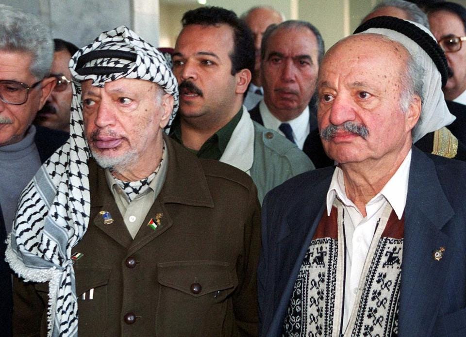 Yasser Arafat (left), the late Palestine Liberation Organization leader, was fascinated with “The Golden Girls,” according to a veteran US diplomat.