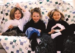 Picture of three smiling girls