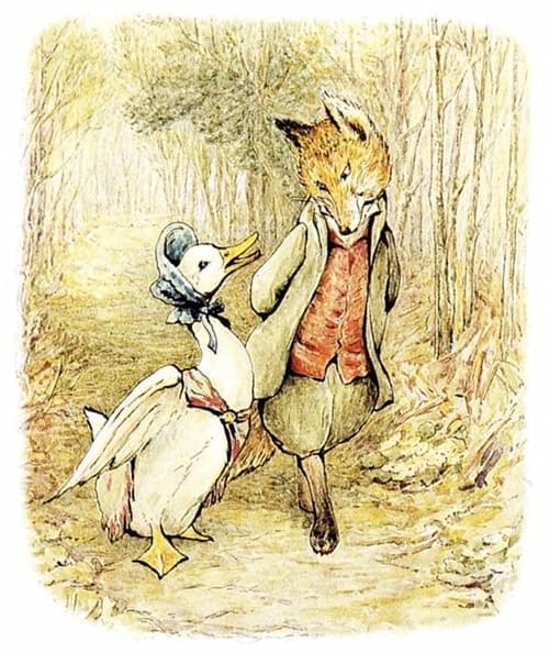Art Prints of Jemima Puddle Duck & the Fox by Beatrix Potter