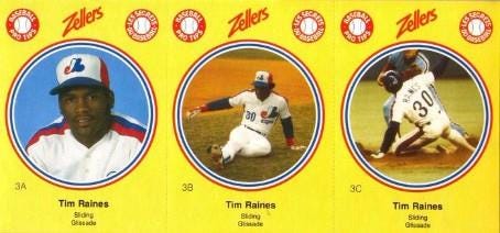 1982 Zellers Tim Raines - Wax Pack Gods
