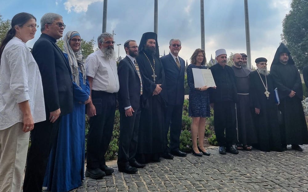 The signatories of the "Jerusalem Climate Declaration" on November 3, 2022