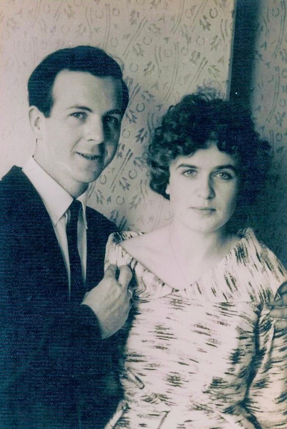 Lee and Marina 1961 Wedding Photo