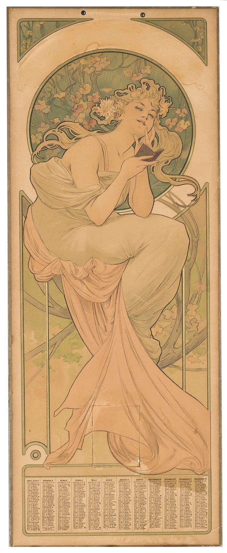 1902 calendar (1902) by Alphonse Mucha