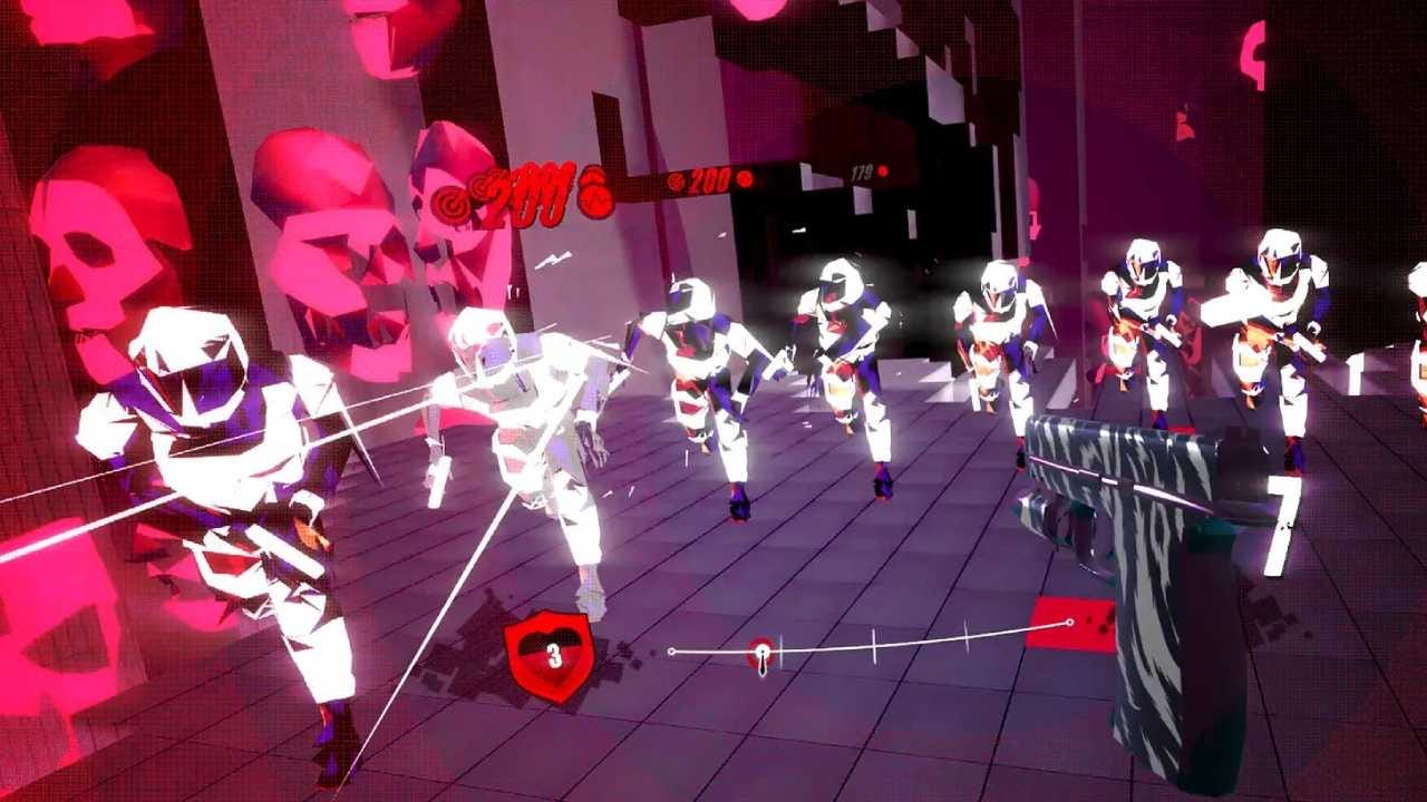Pistol Whip VR shoot out