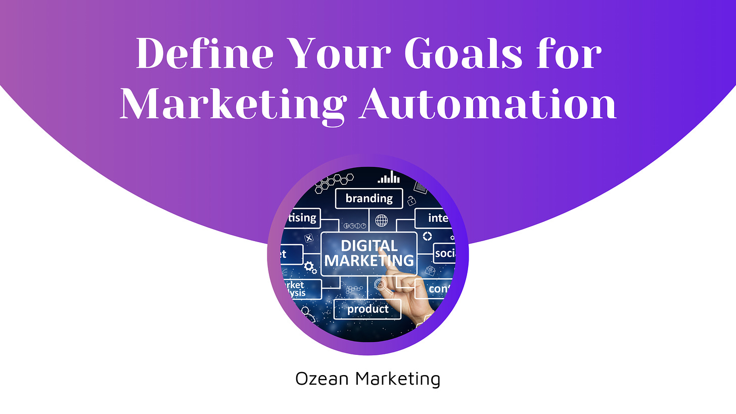 Define Your Goals for Marketing Automation