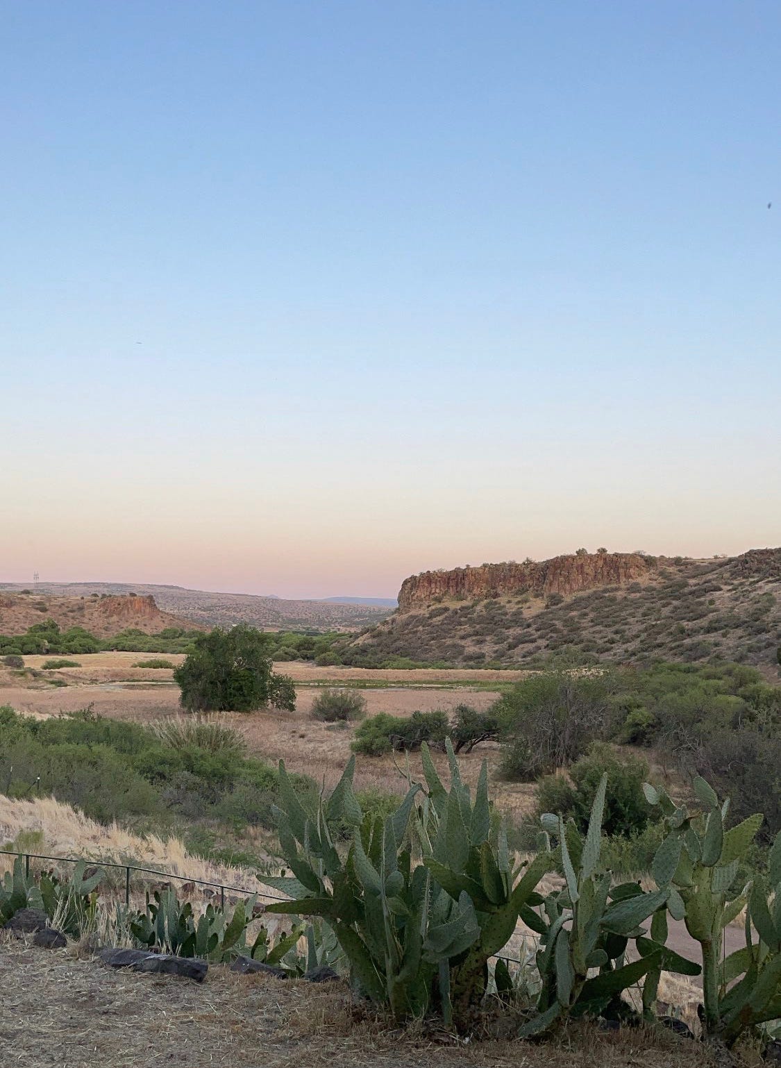 View of the desert from Arcosanti
