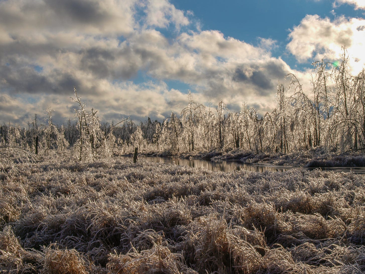 Tophet Swamp ice storm