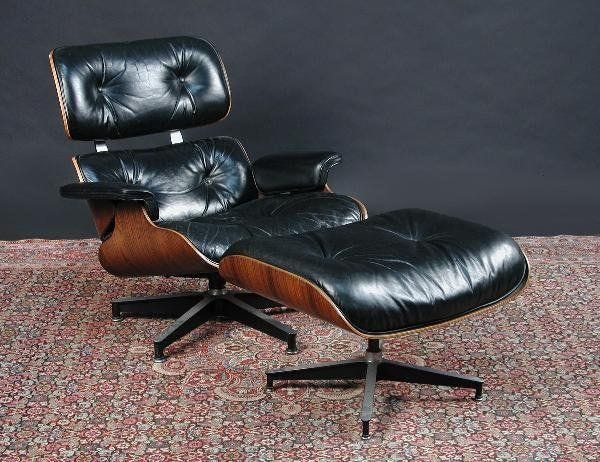 403: EAMES LOUNGER AND FOOTSTOOL